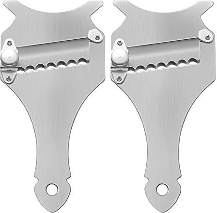 2 Pz Pialla Tartufi Affettatrice Di Verdure Grattuggia Formaggio Al Tartufo Taglia Aglio Tagliatartufi in Acciaio Inox Affettatrici Di Formaggi Arriccia Cioccolato