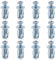 Swpeet 12 pz M5 x 25 Jack Nuts Petalo Dadi di Espansione Dadi Sottili Fissaggi Tasselli con Viti Assemblaggio per Parete Cava, Ferro Linea Linea Uso in Parete Sottile Morbida (M5 x 25)