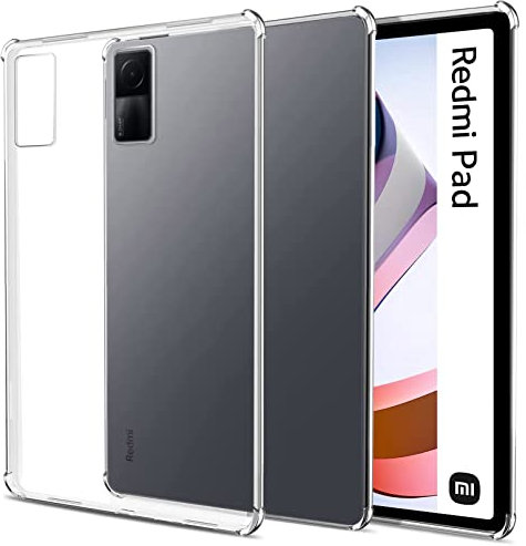 easyBee Coque Compatible avec Xiaomi Redmi Pad 10,61-Pouces, Étui de Protection en Silicone Ultrafine, Housse Tablet en TPU HD Antichoc Antidérapant - Transparente
