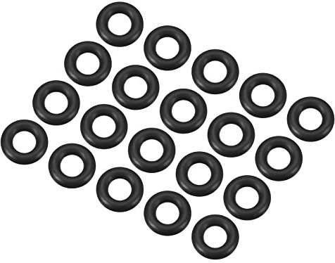 QUARKZMAN 20 Stücke Nitrilkautschuk Dichtungsring Abdichtung 12mm x 6mm x 3mm für Wasserhahn Klempner Reparatur Dichtung Verbindung, Schwarz