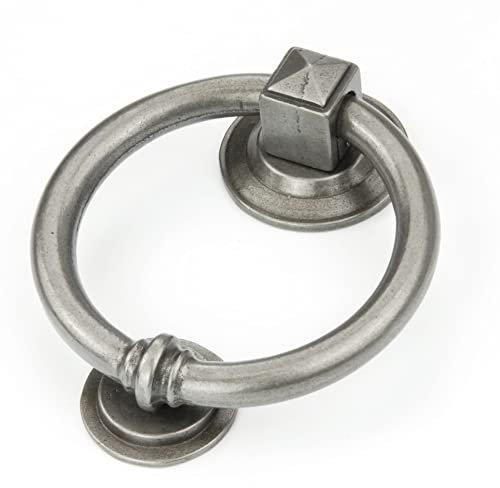 UNDERGROUND PARTS Jones & Grey - Hampton Front Door Knocker Ring Pewter Grey