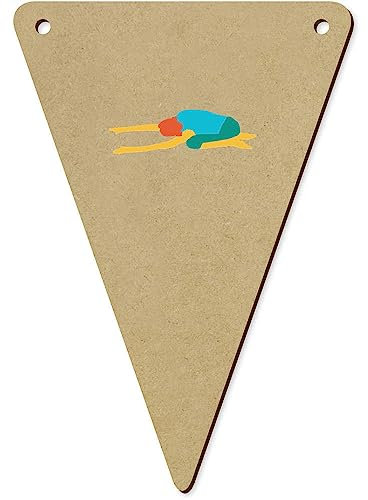 5 x 140mm 'Yoga-Haltung' Wimpelkette/Girlande (BN00077787)