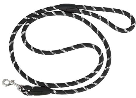 Aitodos® 1.8m Reflective Rope Dog Lead, Anti-Pull Dog Leash, Suitable for Training or Walking, Suit for Extra Large, Medium, Small Dogs, Diameter of Dog Leads 1.2cm, Black