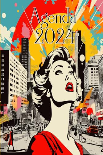 Agenda 2024: Pianificatore Personale con Obiettivi, Luoghi da Visitare e Spazio per Note -Urban scene-
