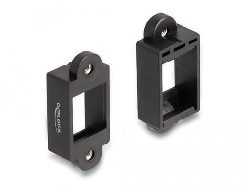 DeLOCK Keystone Halterung für Installation mit Schraubverbindung Schwarz Marke