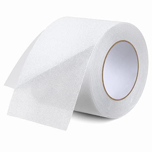 OQingluan Antirutsch Klebeband, 10cm*18m Antirutsch Treppenstufen, Wasserdicht, Schützt Ältere Menschen, Kinder/Haustiere vor Ausrutschen und Stürzen, Transparent