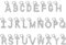 QUARKZMAN Buchstabenanhänger, 26 Stück - Strass-Alphabet-Anhänger, A-Z Großbuchstaben für DIY-Namensarmbänder, Halskettenanhänger, Schmuckherstellung (Weißgold)