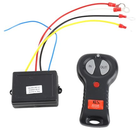 Kabelloses Seilwinden-Fernbedienungsset, Robuster Einzelschalter für LKW, ATV, SUV mit 12 V Seilwinde, 30 M Reichweite, 170 Mm Kabel