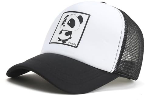 SJTJSPX Snapback Cap Herren Damen Baseballkappe Mesh Baseball Cap Panda Atmungsaktiv Basecap Schnelltrocknend Sommer Baseballmütze UV-Schutz Sonnenhut Einstellbar Outdoor Hut für Reisen Sport