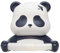 ComtechIQ Porte-rouleau de papier toilette en forme de panda mignon pour enfants, distributeur de rouleau de papier toilette en résine pour décoration murale de salle de bain, sans perçage (panda)