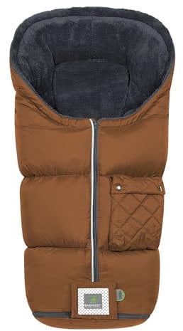 Set Odenwälder Fußsack Gino-cs & Windel Blaubaer | Weicher Winterfußsack für Kinderwagen und Buggy | Kinderfußsack extra warm | Babyfußsack wind- und wasserabweisend | Größe 6-36 Monate