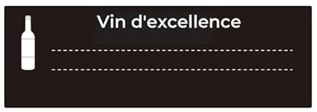 Lot de 5 Étiquettes Winelabel Vin d'Excellence