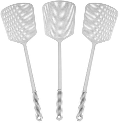 Fly Swatters 3PCS Plastic Manual Fly Swatters with Strong Handle Fly Swat Pest Control for Insect Bug Mosquito Wasp Indoor Outdoor