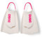 Arena Powerfin Pro II - Pinne unisex per adulti, unisex, in silicone, a lama corta, per uomo e donna, personalizzabili, bianco/rosa shocking, taglia 40-42