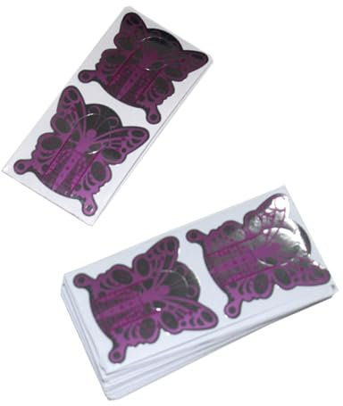BeautyLeader 100PCS Nail Extension Form Sticker Bufferfly Design Acrylic Tips Nail Art Decoration DIY Nail Gel Curl Bulider