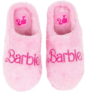 Barbie Pantofole da Casa per Donna, Pantofole con Suola Antiscivolo, Regalo per Adolescenti, Taglia EU 37