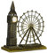 PRETYZOOM Metall-Ornament „Britisches London Und Eye Tower“ – Authentisches Souvenir Dekoratives Desktop-Modell
