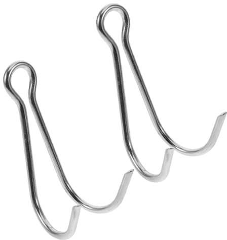 Toyvian 2piezas Ganchos De Buceo Inoxidable Ganchos Portátiles para Equipos De Buceo Anzuelos para y Proyectos De Investigación