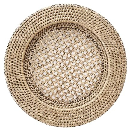 LA PORCELLANA BIANCA - Botanio Bianco Sottopiatto ⌀ 32 cm, Rattan