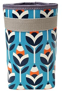IKURI Flaschentasche für Lenker Fahrradtasche Lenkertasche aus bedruckter Plane Wasserdicht Snack Bag Bike Bag - Design Scandinavia