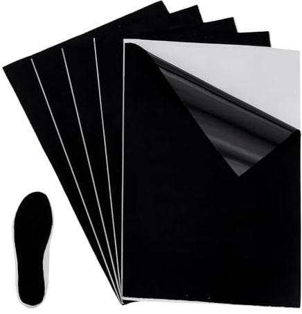 PH PandaHall 5pz Fogli Adesivi in Pelle Scamosciata 20x30cm Adesivi Anti-Attrito per Suole da Ballo Supporto Antiscivolo Protezione Suola per Scarpe da Ballo Tacchi Alti