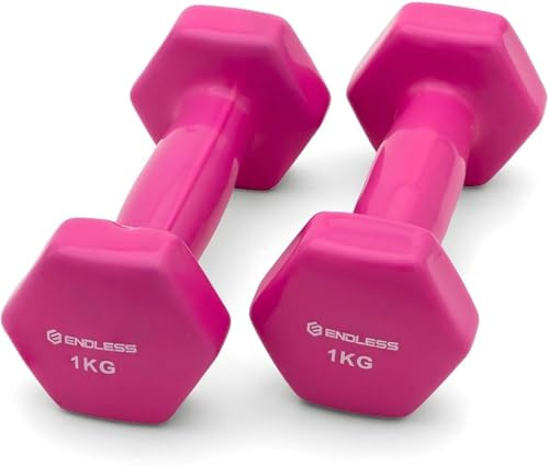 Endless, vinylbeschichtete Hanteln für Fitnessübungen Material: Eisen mit Vinylbeschichtung | Gewichte für Damen und Herren