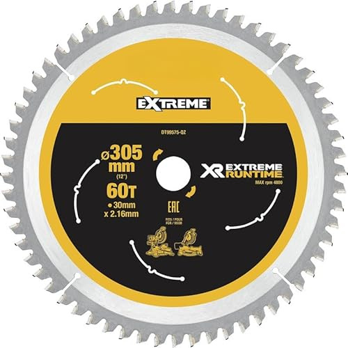 XR FlexVolt Mitre Saw Blade 305mm x 30mm x 60T, 1 in a pack.