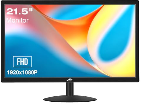 Kenowa PC Monitor 21.5 Inch Business Computer Screen Gaming Monitor FHD 1920x1080P 75Hz, 3ms Response Time with HDMI & VGA Ports for Laptop/Windows OS/PS3/PS4