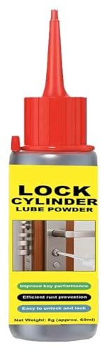 Feines Graphitpulver für Schlösser – Trocken Schmiermittel Spray | Schließzylinder Pflege – Nadeldüse Applikator Flasche Gegen Klemmende Schlüssel – Alltag Wohnen Zimmer Design Idee