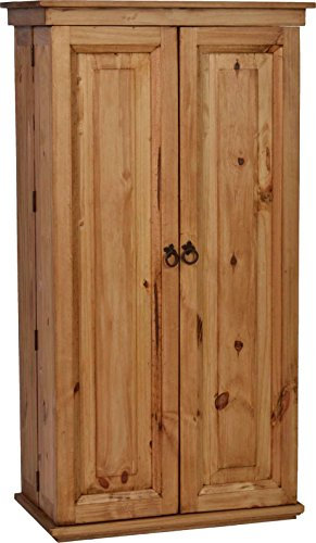 MiaMöbel DVD-Regal Mexico Möbel 70x130x38 cm Landhausstil Massivholz Pinie Honig