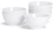 Argon Tableware 24x White Porcelain 12.8cm Rice Dessert Snack Bowls - Small Serving Ice Cream Fruit Soup Cereal Set - Dishwasher and Microwave Safe