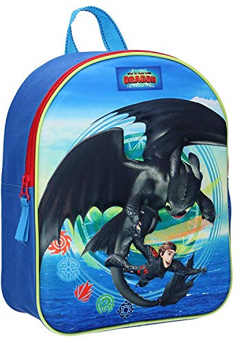 Dragons 3 Kinderrucksack - Hiccup und Ohnezahn - Blau