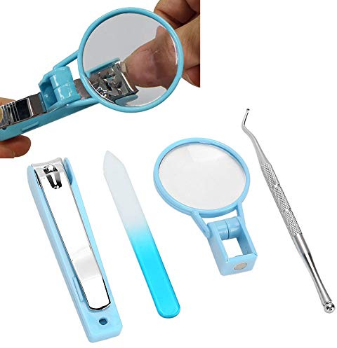 Ensemble d'ongles, ensemble de coupe-ongles, coupe-ongles pour personnes âgées avec loupe