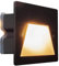 Faretto segnapassi IP65 LED 3W incasso scatola 503 scale giardino viale gradini (4000K, Nero)