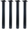 QLLY Lot de 4 Pieds de Bureau carrés réglables en métal de 50 cm pour Table de Bureau (50 cm, Noir)