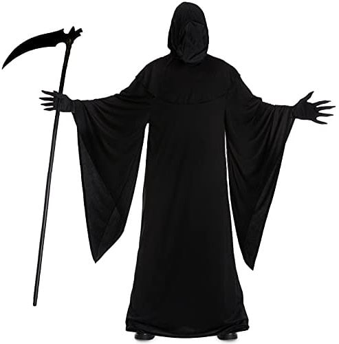 Marke Kostüm Sensenmann für Herren, Gruseliger Sensenmann, Perfekt für Halloween und Erwachsene, M