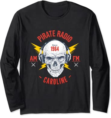 Radio Caroline Retro Vintage Pirate Radio Long Sleeve T-Shirt