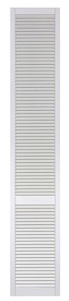 ben+camilla.com offene Lamellentür | Weiß 242,2 x 39,4 cm | Hochwertige Massivholz Lamellentüren | Premium lackiert | Kiefer