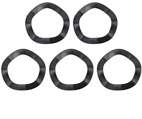 Edelstahl Federscheiben, 5 Stück, gewellt Form Unterlegscheiben, Wellscheiben ür Fahrrad (30 mm Innendurchmesser)
