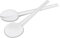 Guzzini 08070111 Posate Insalata, Plastica, Bianco