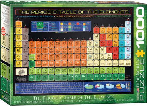 Periodensystem der Elemente 1000 Teile Puzzle + Puzzle Alu Rahmen für 1000er