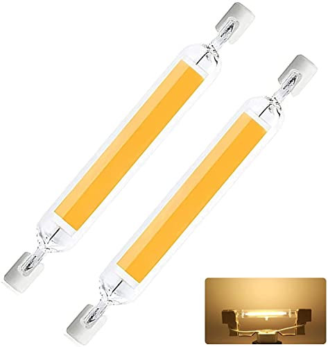 Hsientpe R7S LED 78mm, 10W Ersatz für 100W Halogen, Dimmbar COB Glühbirnen, Naturweiß 4500K 1000LM, 360° Strahlbeleuchtung, 2er-Pack