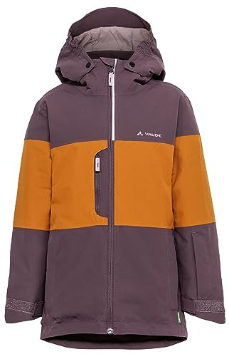 VAUDE Snow Cup gefütterte Jacke Kinder, wasserdicht, berry/brown, 122-128