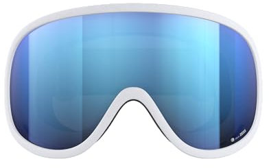 POC Retina Ski- und Snowboardbrille – Maximales Sichtfeld und Präzision für den ganzen Tag im Hochgebirge, Hydrogen White/Partly Sunny Blue