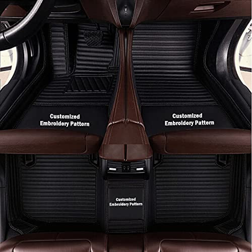 LSLYCN Nach Maß Auto FußMatten Kompatibel für BMW 3er Schrägheck/Kasten/Kombi/Stufenheck/Coupe F34 G21 F31 G20 G28 G80 F30 F80 E93 E90 E46 E92 G21 G81 (Schwarz Streifen, B-Streifen)