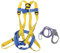 Sicherheitsgurt Klettern Gürtel, Sicherheit Lanyard Fallschutz, 1,8 M Seil Typ fünf Punkt im Freien Baum Klettern Gürtel Zurückhaltung Lanyards mit großen Karabinerhaken für Dach Arbeit und sicher