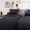 Blumtal Mako Satin Bettwäsche 200x220 Baumwolle Schwarz - Bettdeckenbezug mit frei wählbaren Kissenbezug - individuell anpassbares Bettwäsche-Set aus 100% Baumwolle - Oeko Tex Zertifiziert