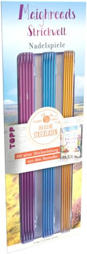 Der kleine Strickladen - Maighreads Nadelspiele. Mit Strickanleitung für Yogasocken: 3 Größen: 3,0 mm / 3,5 mm / 4,0 mm, Länge: 25 cm, Material: Aluminium, White
