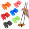12Pairs Reusable Chopstick Helpers, Training Chopstick Hinges Connector Multicolor Training Chopstick for Adults, Beginner, Trainers or Learner