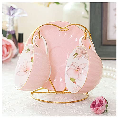 generic Hermosa Taza de Café de Flores Familiares Taza de Cerámica Artesanal Elegante Taza de Café para Niñas